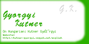 gyorgyi kutner business card